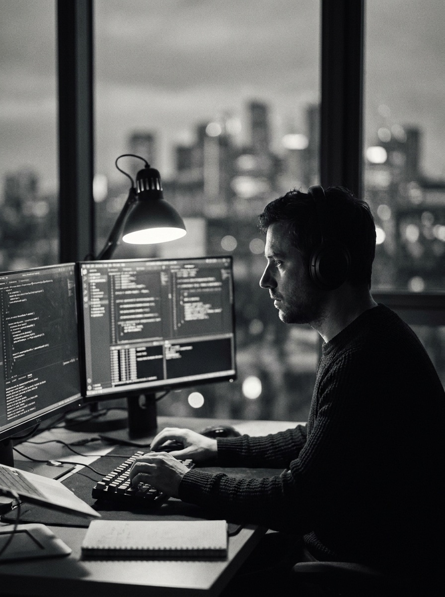 Разработчик за кодом — английский для IT-специалистов с носителем языка